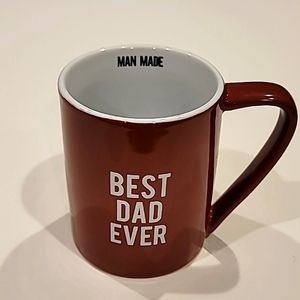 Pavillion Gifts Best Dad Ever Man Made Ceramic Coffee Mug Brown